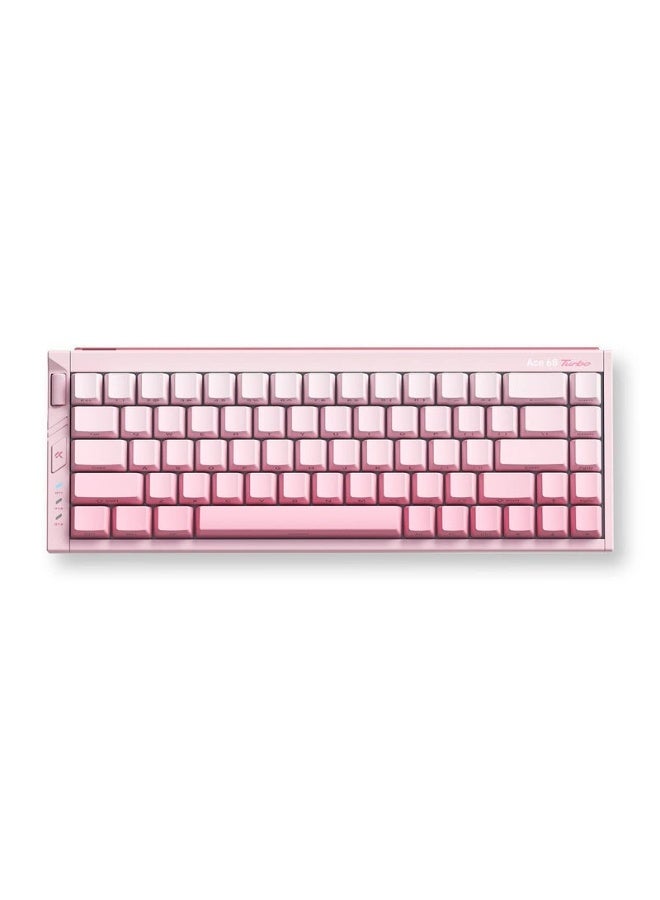 MCHOSE Ace 68 Turbo 65% Full-Aluminum Esports Mechanical Keyboard, Mount Tai Magnetic Switch GT Hall Effect, 16kHz Ultra-Low Latency, South-Facing RGB, Wired USB-C, Peachy Pink | MC-Ace68Turbo-7 - Image 2